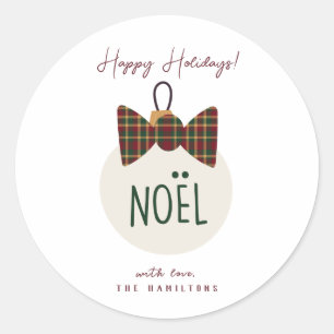 Moderne süße Weihnachts-Sticker Runder Aufkleber