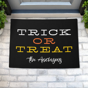 Moderne Süßes oder Saures Frohes Halloween Persona Fußmatte