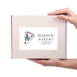 Moderne Süßigkeiten Bäckerei Beruflich Business Rechteckiger Aufkleber
