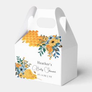 Moderne Sweet Honey Bee Floral Baby Dusche Geschenkschachtel
