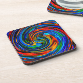 Moderne Swirl Abstrakt Art #10 Getränkeuntersetzer