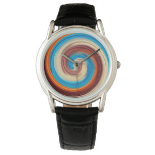 Moderne Swirl Abstrakt Art #12 Armbanduhr