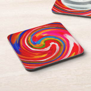 Moderne Swirl Abstrakt Art #14 Untersetzer