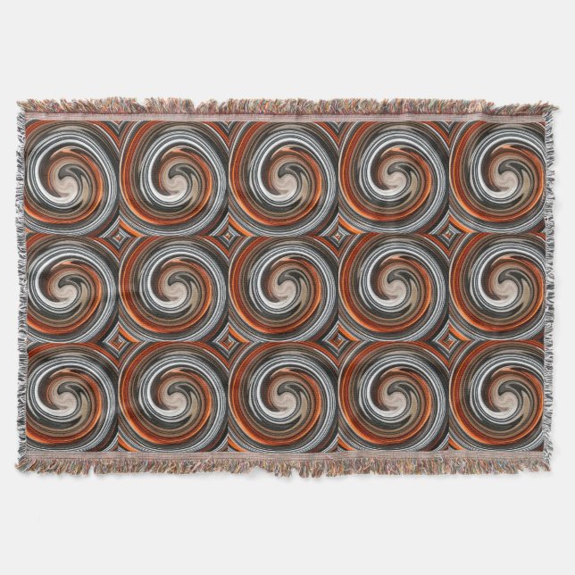 Moderne Swirl Abstrakt Art #24 Decke (Vorderseite)