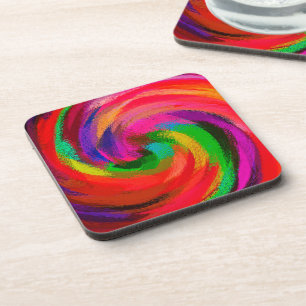 Moderne Swirl Abstrakt Art #28 Untersetzer
