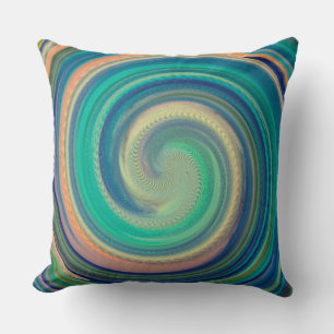Moderne Swirl Abstrakt Art #32 Kissen
