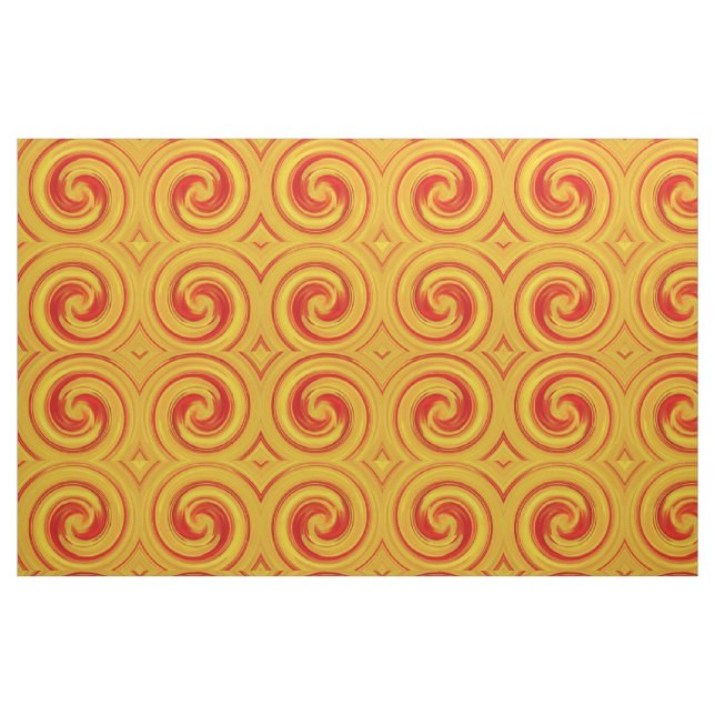 Moderne Swirl Abstrakt Art #3 Stoff (Fat Quarter (45,7 x 55,9 cm))