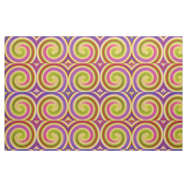 Moderne Swirl Abstrakt Art #41 Stoff (Fat Quarter (45,7 x 55,9 cm))