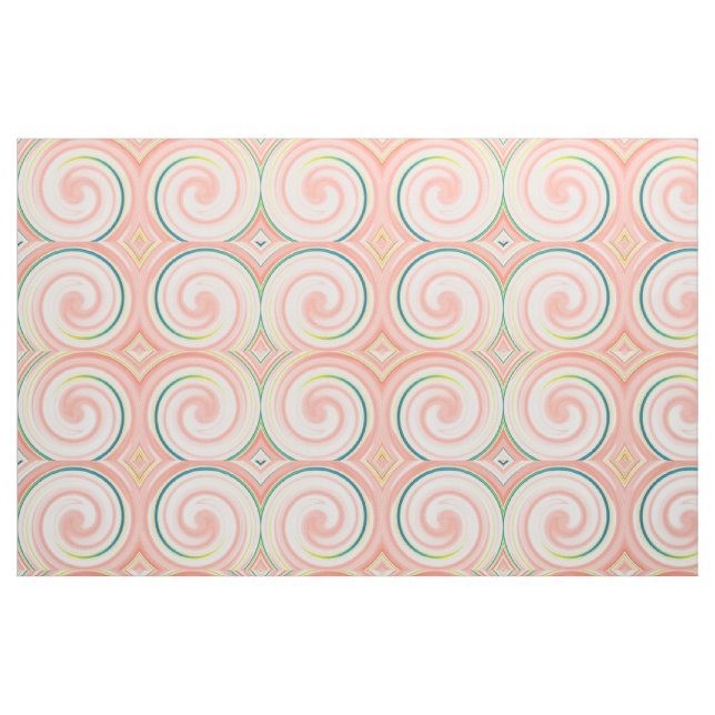 Moderne Swirl Abstrakt Art #45 Stoff (Fat Quarter (45,7 x 55,9 cm))