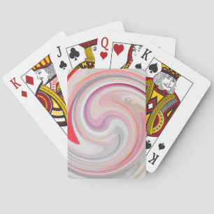 Moderne Swirl Abstrakt Art #4 Spielkarten