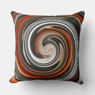 Moderne Swirl Abstrakt Art #5 Kissen