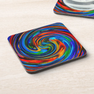 Moderne Swirl-Abstrakte Kunst #10 Getränkeuntersetzer