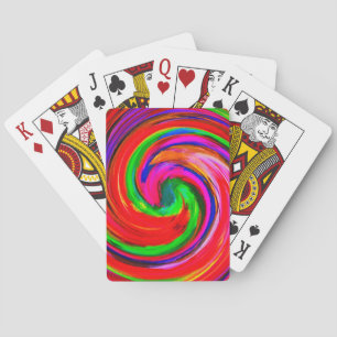 Moderne Swirl-Abstrakte Kunst #12 Spielkarten