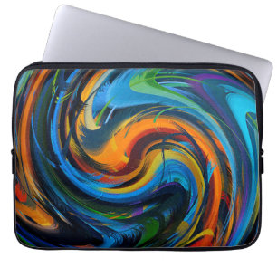 Moderne Swirl-Abstrakte Kunst #30 Laptopschutzhülle