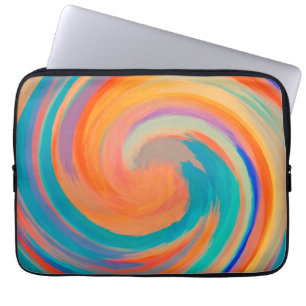 Moderne Swirl-Abstrakte Kunst #8 Laptopschutzhülle