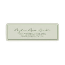 Moderne Szene Elegante Grüne Schrift