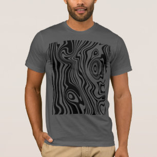 Moderne T - Shirt-Muster-Waves - Farbauswahl T-Shirt