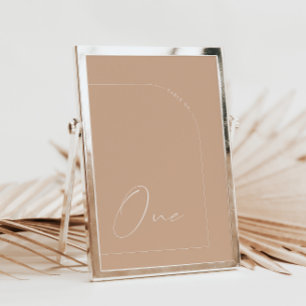 Moderne Tan-Kalligraphie Eine Tischnummer