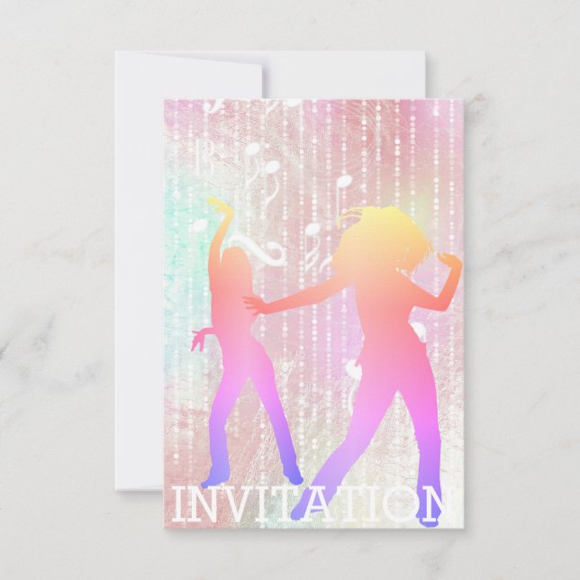 Moderne Tancer Disco Parco Civico-Ciani Einladung (Vorderseite)