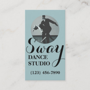 Moderne Tanzstunden, Dance Studio Business Card Visitenkarte