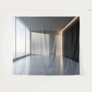 Moderne Tapete mit leerem Raum Innenraum-Hintergru Wandteppich
