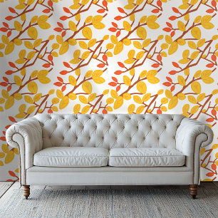 Moderne Tapete Orange- und Rotwände