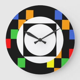 Moderne Target Round (Large Wall Clock) Große Wanduhr