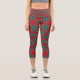 MODERNE TARTAN-LEGGINGS MIT KÜHLKLAN CAPRI LEGGINGS