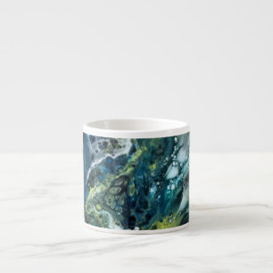 Moderne Tasse. Abstraktes Muster. Espressotasse