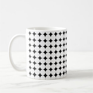 moderne Tasse mit Schwarzweiß-Dot