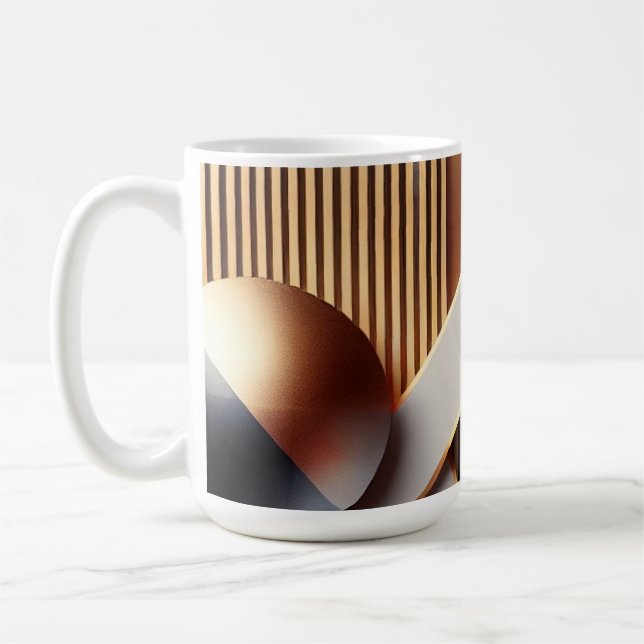 Moderne Tasse von Gold und Geometrie (Links)