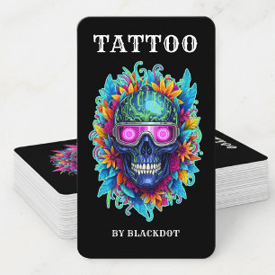 Moderne Tattoo-Studio-Design Tattoo-Shop-Stil Visitenkarte
