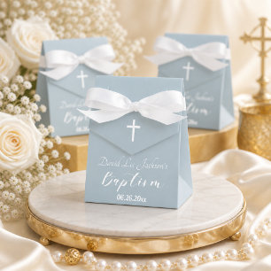Moderne Taufe Christliche Taufe Weißen Kreuz Staub Geschenkschachtel