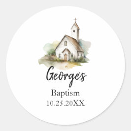 Moderne Taufe Gunst Sticker