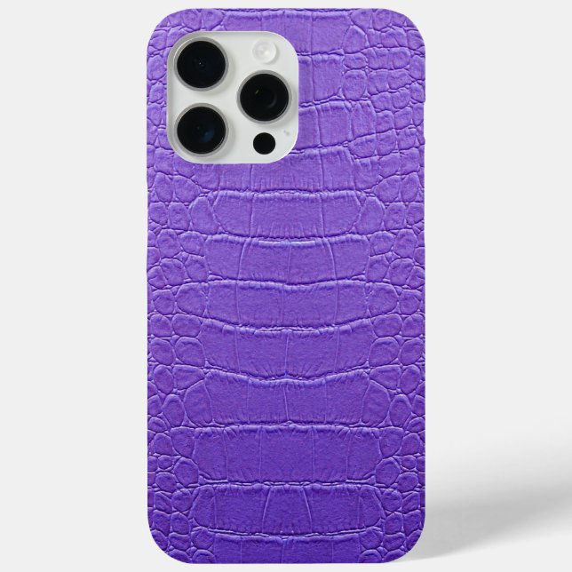 Moderne Taupe Croc Leather Textur Case-Mate iPhone Hülle (Rückseite)