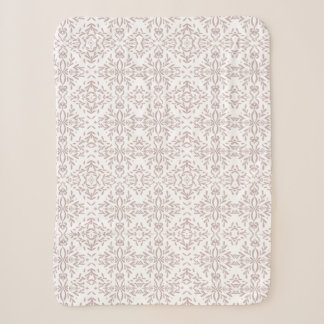 Moderne Taupe-Flauschdecke Sherpadecke