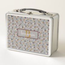 Moderne Taupe Personalisiert-Metal-Lunch Box