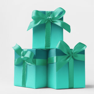 Moderne Teal- und Türkis-Ombre Geschenkpapier