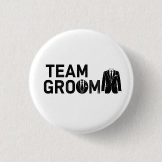 Moderne Team Bräutigam Hochzeitsgesellschaft Butto Button