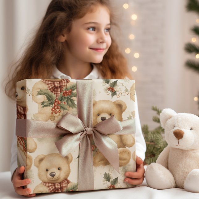 Moderne Teddy Bears Geschenkpapier Set (Von Creator hochgeladen)