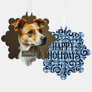 Moderne Template Begleiter Liebhaber Blue kariert  Ornament Karte