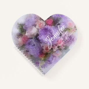 Moderne Template Blume Rose Elegantes Ölgemälde Notizbuch