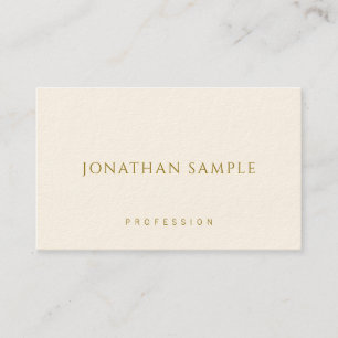 Moderne Template Business Cards Eleganter Gold Tex Visitenkarte