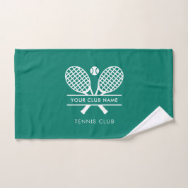 Moderne Tennis Club Name Team Spieler Custom Handtuch