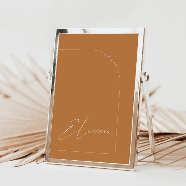 Moderne Terracotta auf dem Arch Table Eleven Tisch Einladung (Von Creator hochgeladen)