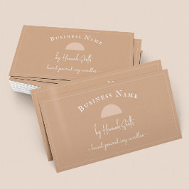 Moderne Terracotta Candle Business Card Visitenkarte