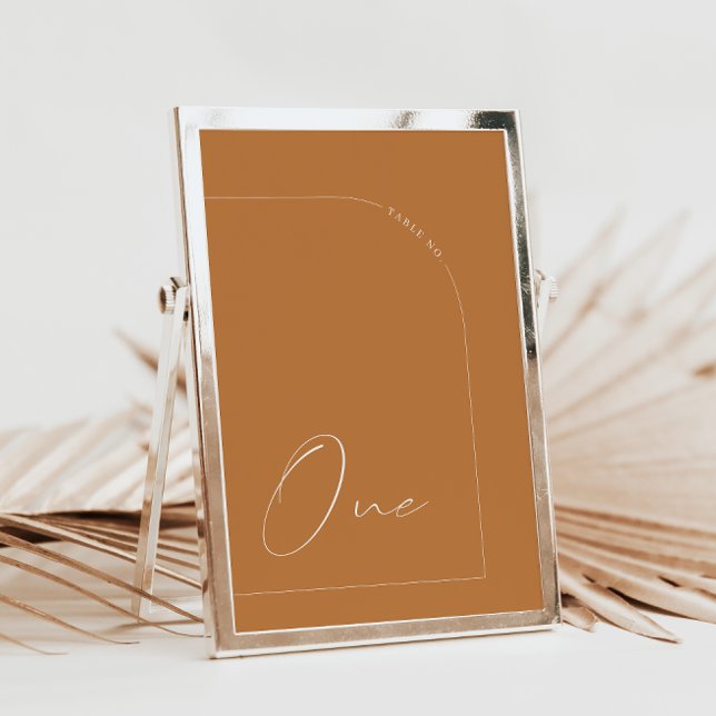 Moderne Terracotta-Kalligraphie Eine Tischnummer (Von Creator hochgeladen)