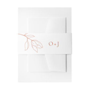 Moderne Terracotta Wedding Invitation Bly Band