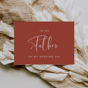 Moderne Terrakotta Für meinen Vater an meinem Hoch Einladung