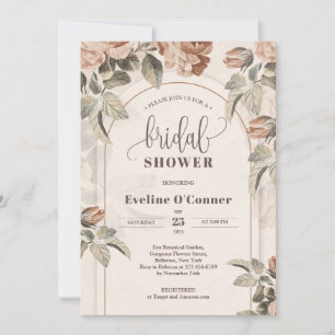 Moderne Terrakotta-Rose Einladung